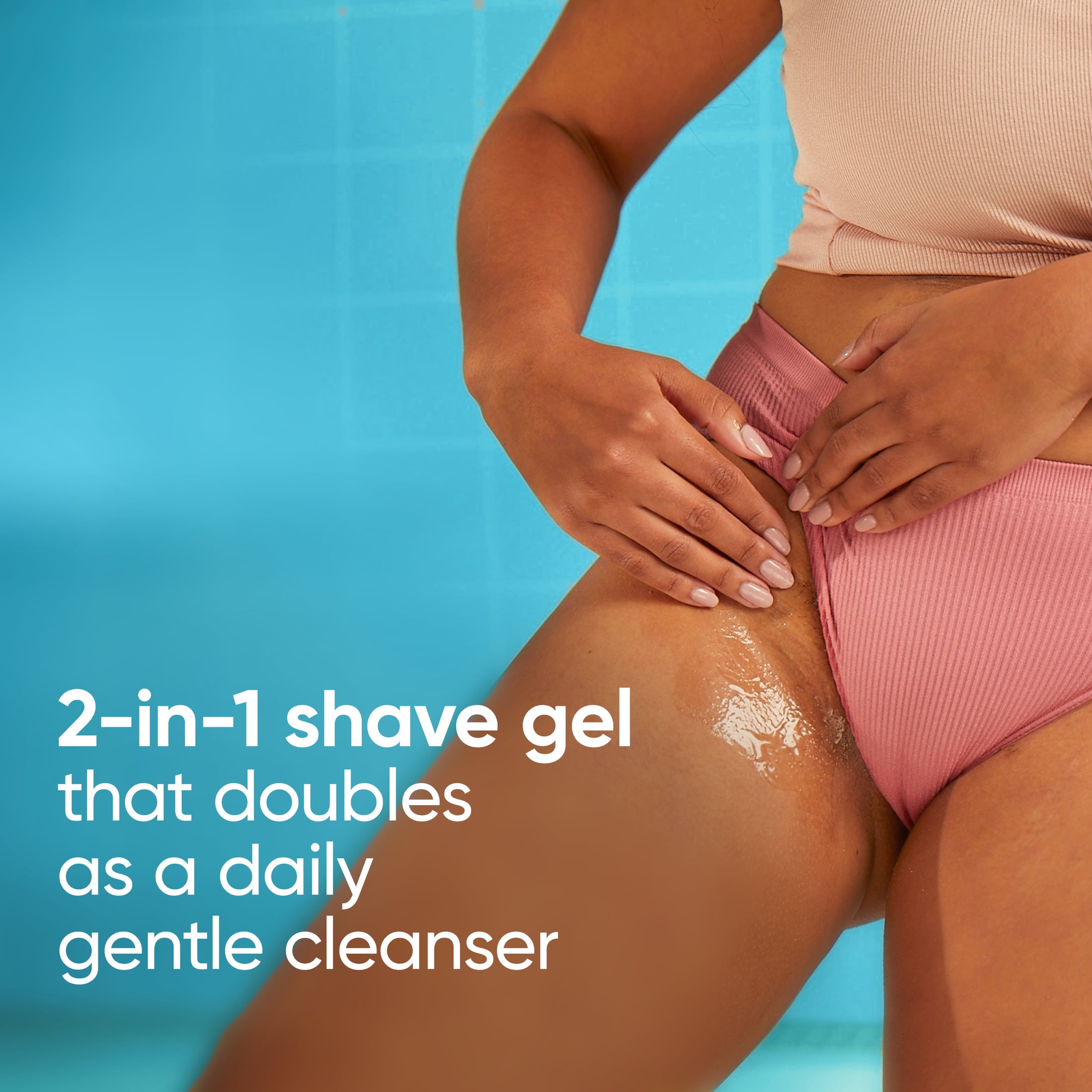 Gillette Venus for Female Pubic Hair and Skin Regimen Shaving Set, White