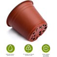 thumbnail image 5 of 50 Pcs 6 Inch Plants Nursery Reusable Plastic Seed Starting Pots, 5 of 5