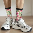 thumbnail image 6 of Pofeuu Rose Flowers Print Crew Socks, Adult Running Hiking Socks for Youth and Adult, 6 of 6