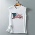 thumbnail image 5 of AnuirheiH American Flag Tank Tops for Women 4th of July Outfits Sleeveless Patriotic Shirts Women's Summer Casual Print Round Neck Loose Sleeveless T-Shirt Top, 5 of 5