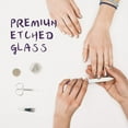 thumbnail image 2 of 3 Pack Crystal Glass Nail File with Case – Double-Sided Etched Glass Fingernail File for Natural Nails, Gentle Nail Care, Washable & Hygienic – Unique Gifts for Women or Adults (Purple, Black, Red), 2 of 5