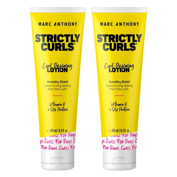 Marc Anthony Strictly Curls Curl Defining Styling Lotion, 8.3 Ounce Tube, 2 count