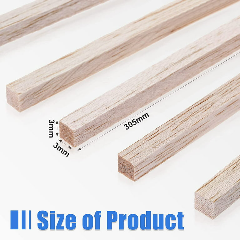 50 Pieces Unfinished Wood Sticks Woodworking Smooth Long Dowel Strips Dowel  Sticks for Crafts Home Decor Supplies - AliExpress