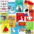 thumbnail image 1 of 12 Sets Funny Birthday Cards Happy Birthday Greeting Card Assorted Styles Birthday Cards with Envelopes Cartoon Birthday Present for Husband Wife Boyfriend Girlfriend, 4 x 6 Inches, 12 Designs, 1 of 7