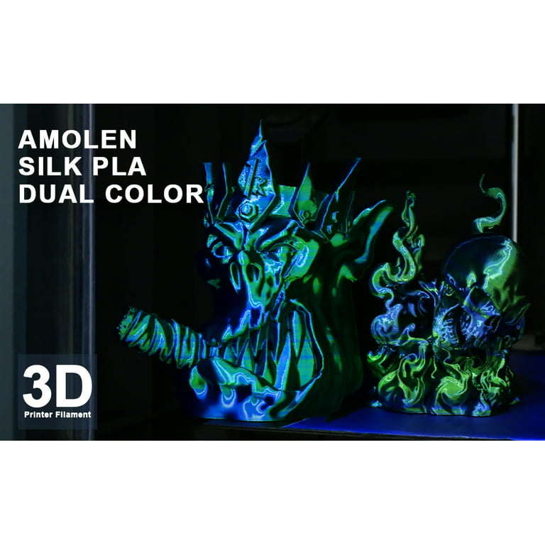 Silk Dual Color PLA Filament – AMOLEN