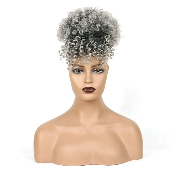 〖DOPI〗Curly Hair Explosion Hair Pack Bangs Wig Small Curly Hair Pack