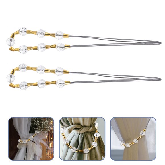WASHWEPE 2Ud Sujetadoras De Con Acabado Cristal Para Embellecer Cualquier Ambiente