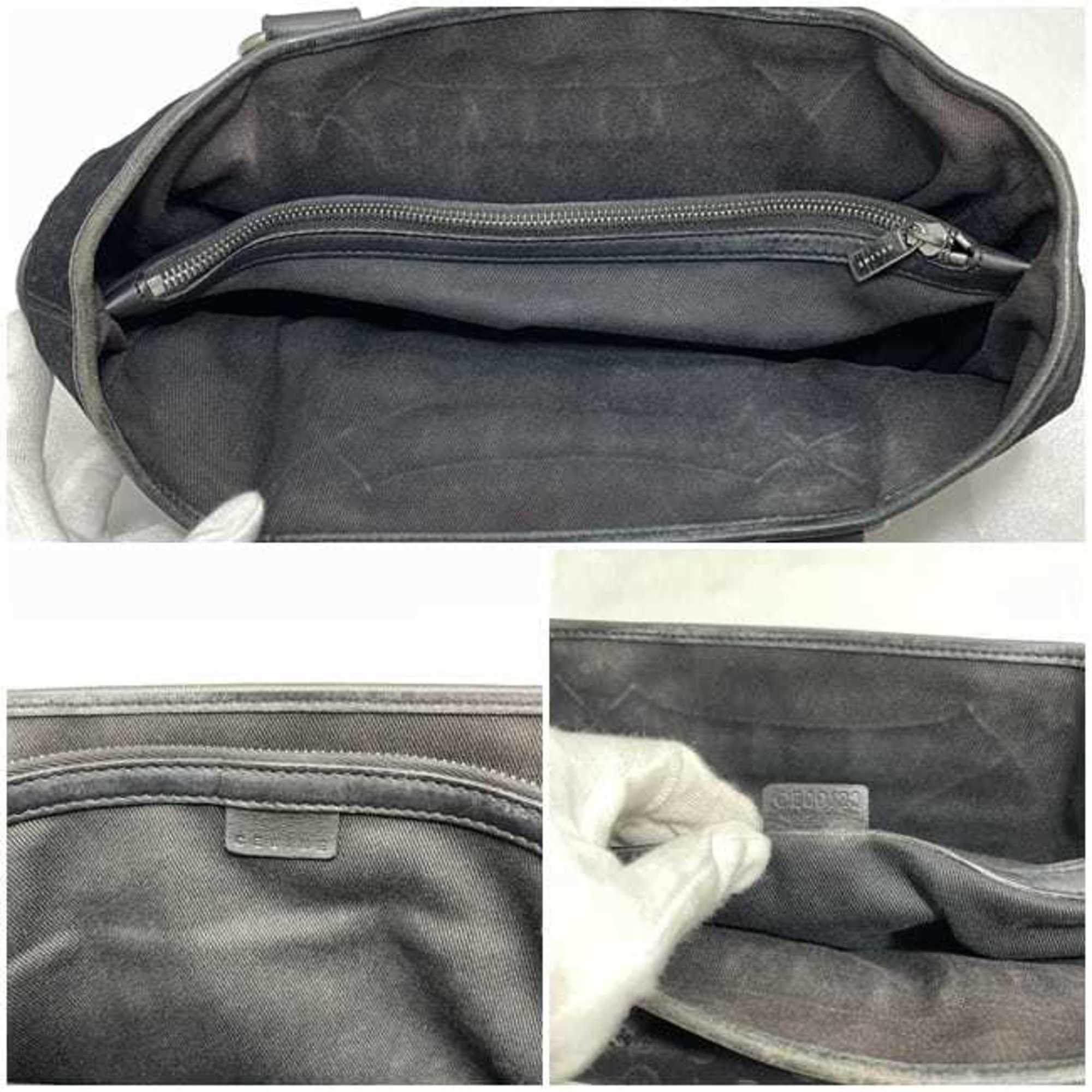 Pre-Owned Celine Handbag Boogie Bag ec-23387 Black C Macadam Suede 