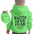 thumbnail image 4 of Byoo Tween Girls Hoodie Faith Over Fear Letter Printed Long Sleeved Pullover Hoody Classic Sweatshirt Active Outings Top, 4 of 4