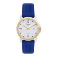 thumbnail image 1 of Orlean Mens Easy to Read Watch with Date - 316L Stainless Steel Case Washable Waterproof Silicone Band - 38mm Analog Men's Wrist Watches - White Dial - Two-Tone / Blue Band, 1 of 4