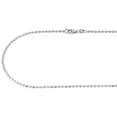 thumbnail image 4 of Solid 10K White Gold 1.5MM Moon Cut Italian Beaded Chain Necklace 18 Inches, 4 of 5