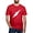 Red, variant on - TD Lightning Bolt White T Shirt - Men's Fitted T-Shirt