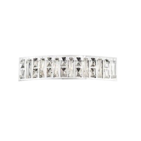 

Home Decorator Kristella 24 Chrome Vanity Light with Clear Crystal Shade