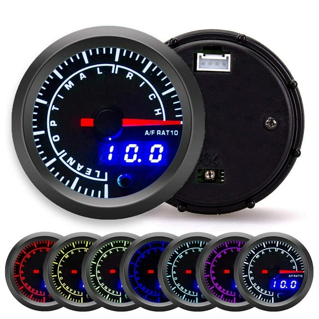 Car Instrument,Universal Air Fuel Ratio AFR Gauge Air Fuel Ratio Gauge Top-Notch Performance