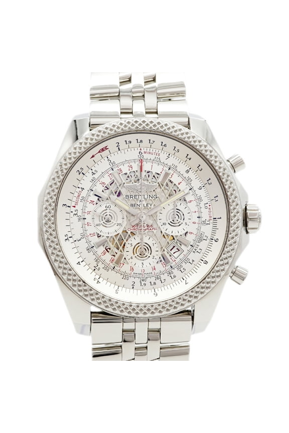 Pre-Owned Breitling Bentley B06 AB0611 Silver Skeleton Dial Men's Watch