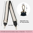 thumbnail image 3 of Kedzie Fireside Interchangeable Bag Strap in Vegan Faux Shearling, Black, 3 of 7