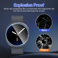 thumbnail image 4 of xianlin-6-Pack Screen Protector for Samsung Galaxy Watch 8 44mm, 9H Tempered Glass, HD-Clear, Anti Scratch, Bubble Free, Easy Installation, 4 of 4