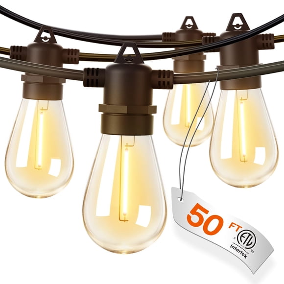 Luces Colgantes para Exterior Addlon 15 LED 15m Negro Impermeable