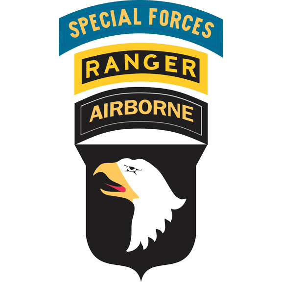 3.8 Inch 101st Airborne Ranger Special Forces Decal Sticker