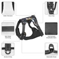 thumbnail image 3 of Vsdgher Space Cars Pattern Dog Harness,No Pull Pet Harness with Soft Padded Handle,Adjustable Reflective Vest with 2 Buckles,4 Slide Buckles,S-XL Large, 3 of 4