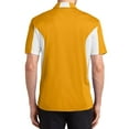 thumbnail image 2 of Mens Side Blocked Polyester Micropique Sport-Wick Polo Gold/ White Medium, 2 of 5