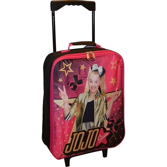 Nickelodeon Jojo Siwa Girl's 15" Collapsible Wheeled Pilot Case - Rolling Carry-on Luggage