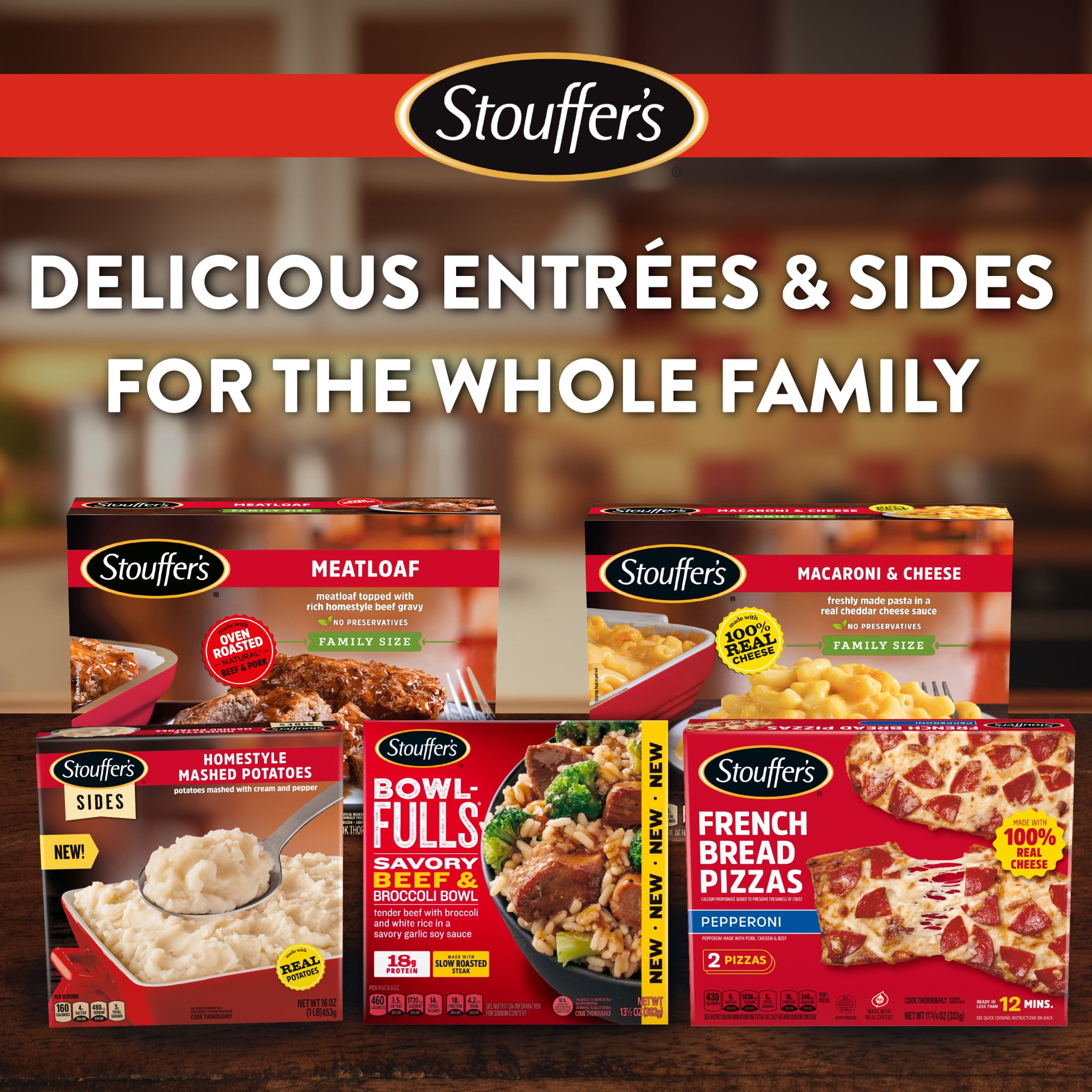 Stouffer's Pepperoni French Bread Pizza, 11.75 oz (Frozen Pizza)