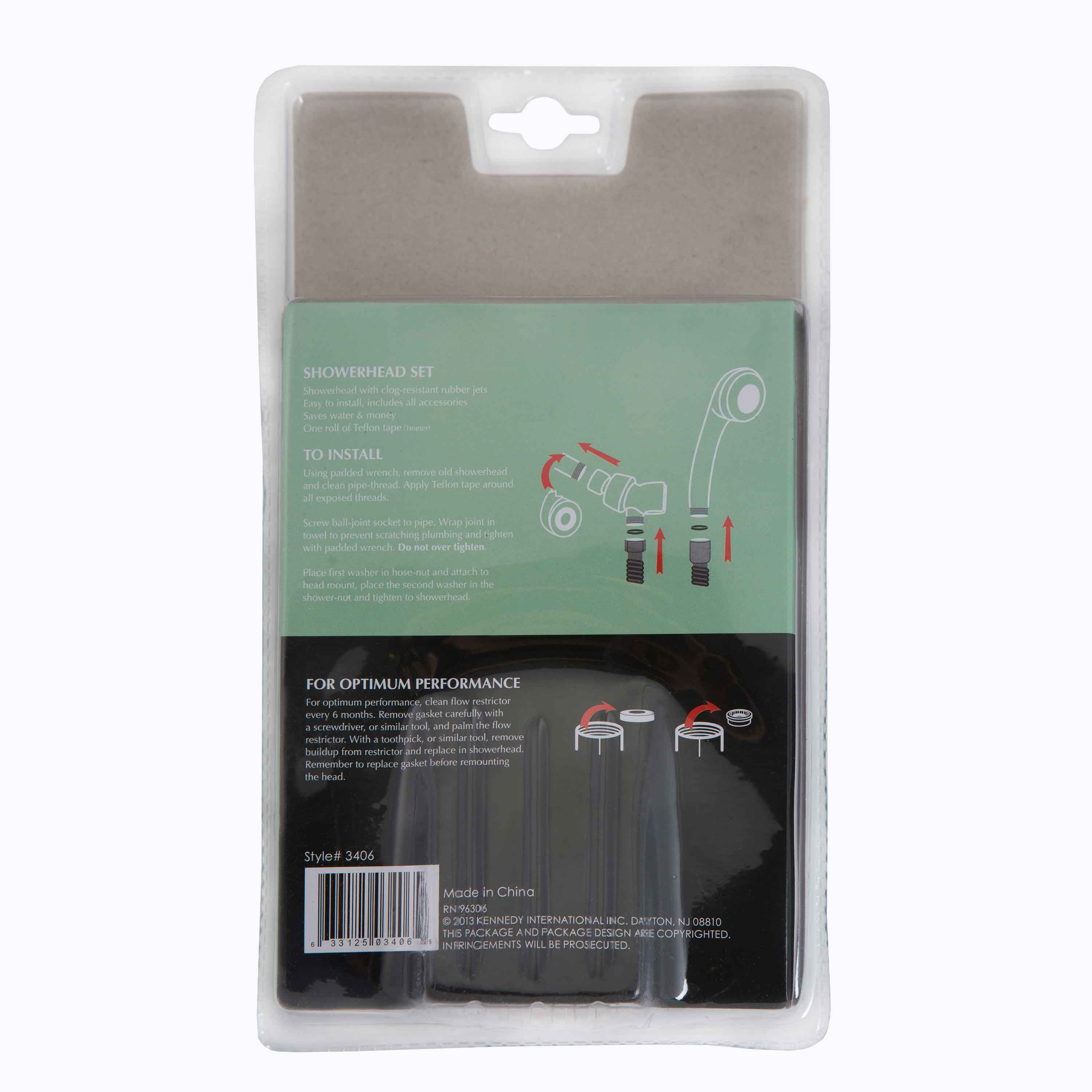 Bath Bliss 3-Function Monsoon Shower Head and Mounting Bracket Bath Bliss 3-Function Monsoon Shower Head and Mounting Bracket