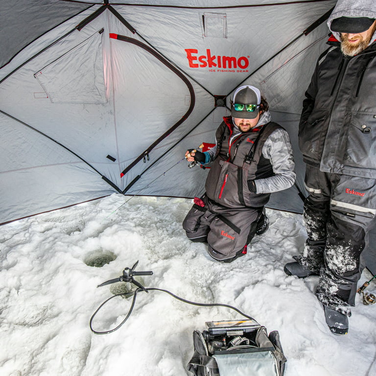 Eskimo 40650 Outbreak 650XD Portable Insulated Pop-Up Ice Fishing Shelter,  5-7 Person