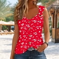 thumbnail image 4 of LiMoi Womens Sleeveless Tops with Collar T Shirts for Women Cotton Soft Floral Blouses Tank Tops for Women, 4 of 6