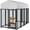 Black 8 x 4 x 5 FT, variant on Hawkrown Outdoor Large Dog Kennel, Heavy Duty Dog Enclosure with UV & Rain-Proof Fully Covered Roof, Rustproof Metal Mesh, Double Security Locks, 10 x 10 FT