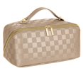 thumbnail image 1 of Bolsa de viaje para cosméticos ALEXTINA de piel sintética impermeable de gran capacidad, 1 of 7