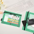 thumbnail image 4 of Ckdifva Cute Bear Pencil Pouch 3 Ring Zipper Pencil Case Binder Pockets Clear Top Cosmetic Bag 2 Pack, 4 of 6