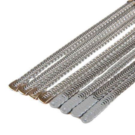 

Porcelynne Stainless Steel Spiral Corset Boning Stays - 1/4 Width - 5.75 Length - 4 Pieces