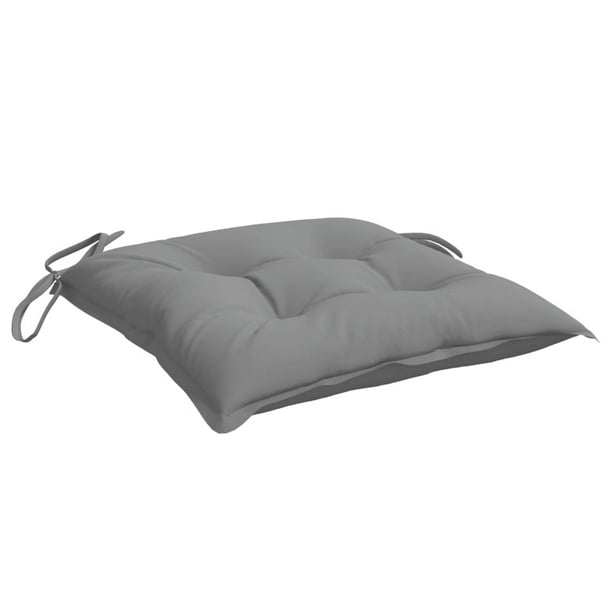 Juego de cojines para silla Benzara, 40 x 40 cm, gris, resistente al agua, 4 unidades