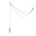 thumbnail image 2 of 1 Pce Boucles d'Oreilles Chaîne Feuille Style Punk pour Femme Jeune Cadeau Fête des Mères, 2 of 7