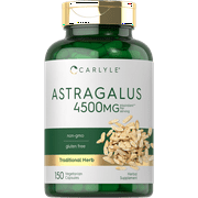 Astragalus Root 4500mg  | 150 Vegetarian Capsules | by Carlyle