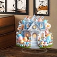 thumbnail image 2 of Tdxkok Easter Figurines 2D Acrylic Home Desk Decoration Easter Home Decor, 2 of 6