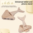 thumbnail image 4 of Versatile Fish-Shaped Charger Block,Creative USB Charger,Foldable Fish Shaped Gadget Phone Tablet Stand with 3 USB Ports,Universal Desktop Charging Station Multiports,Bracket with Expansion Dock, 4 of 8