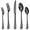 Black, variant on GPED Silverware Set, 45 Piece Stainless Steel Flatware Cutlery Set Service for 9, Include Knife Fork Spoon, Stylish Mirror Finish, Dishwasher Safe Perfect for Home Kitchen Restaurant, Black