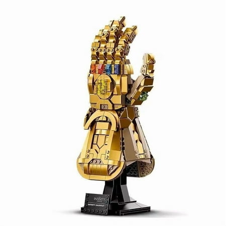 l Superhero Thanos Infinity Glove Iron Man Gold Edition Jigsaw Puzzle Building Blocks Boys Girls Thanos Glove