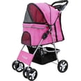 thumbnail image 4 of Carriola Plegable Mascotas Perros Gatos Pet Houzer  Rosa, 4 of 9