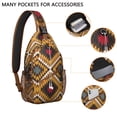 thumbnail image 2 of Nordic Style Sling Backpack for Essentials, Artistic Ink Style Lightweight Crossbody Bag for Daily Hiking and Commuting, 2 of 6