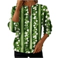 thumbnail image 3 of TaTaai Women Fashion St. Patrick's Day Graphic Print Loose Round Neck Sweatshirt Long Sleeve Casual Pullover Top Soft for Daily Streetwear Office Spring Fall Winter Gift, 3 of 5