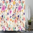 thumbnail image 2 of Popular Floral Shower Curtain Bathroom Floral Design Waterproof Bath Curtain Bathroom Bathtub Decor, 2 of 10