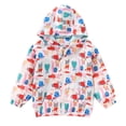 thumbnail image 5 of BLTIBY Kids Rain Jacket Windproof Long Sleeve Cute Printed Zip Up Hooded Jackets Lightweight Outdoor Raincoats with Pockets Multicolor 4 3-4 Years, 5 of 9