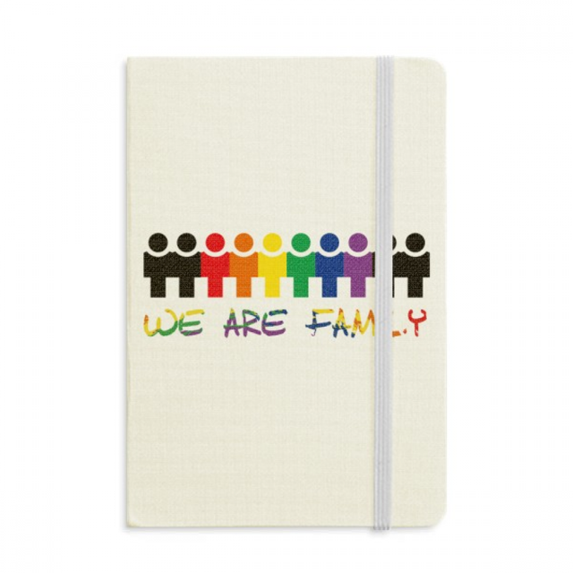 Drapeau Arc-en-Ciel LGBT Nous Sommes Faly Carnet Officiel Couverture Rigide Journal Classique
