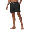 thumbnail image 4 of INSPIRE CHIC Mens Summer Drawstring Elastic Waist Mesh Lining Solid Board Shorts 36 Black, 4 of 6