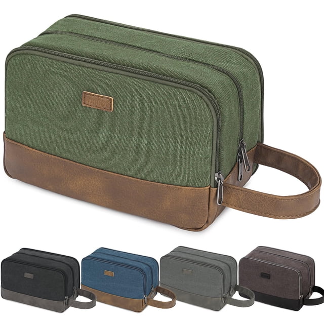 Neceser de viaje WANDF ultrafino resistente al agua verde