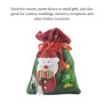 thumbnail image 2 of Christmas Drawstring Bags Packaging Snowman Three-dimensional Print Container Large Capacity Goodie Bag for Candy Birthday Party Snowman, 2 of 7